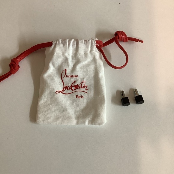 Christian Louboutin Heel Replacement & Studs With White Dust Bag (No shoes) New - Picture 1 of 6